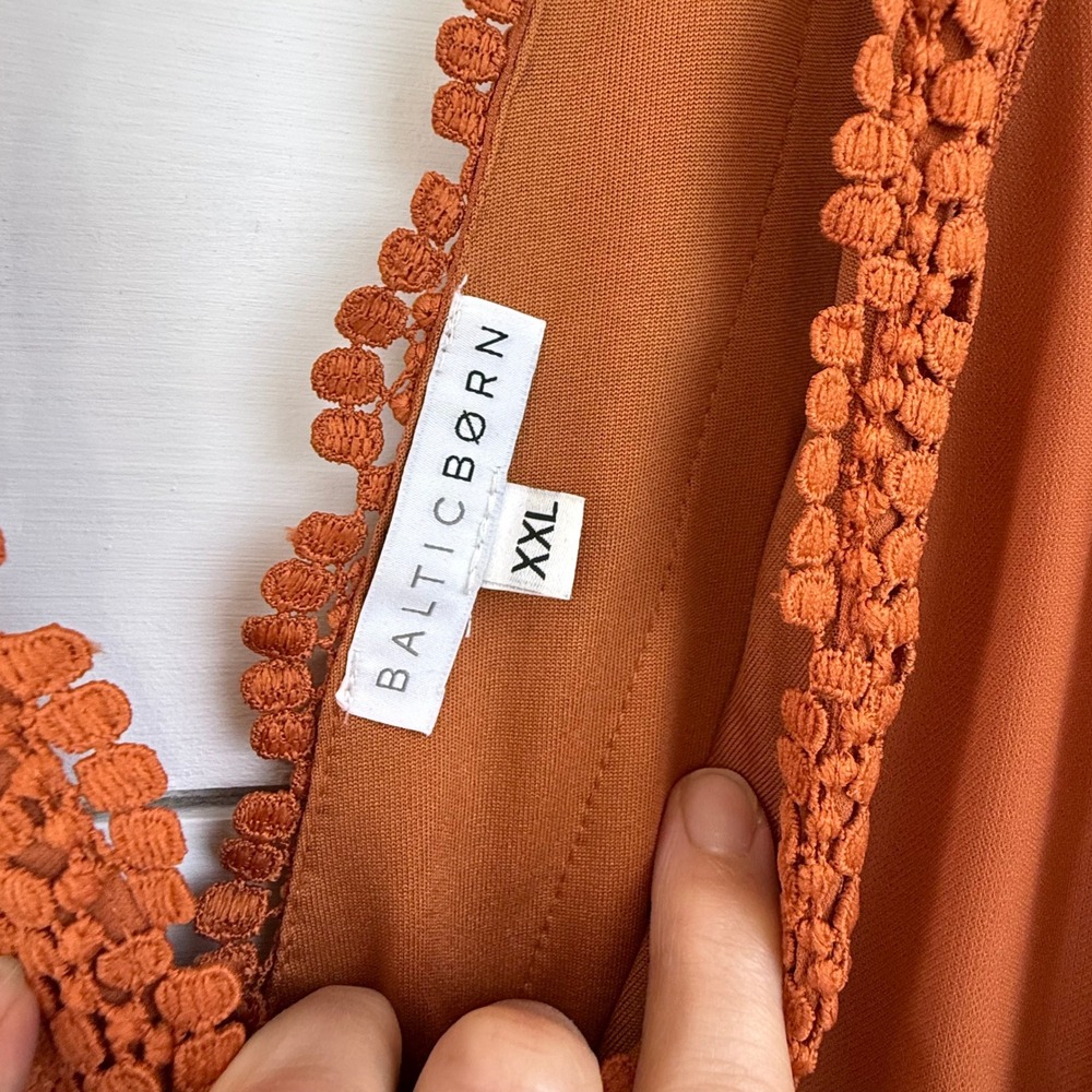 Baltic Born Rust Ruffle Maxi Dress - Picture 7 of 16